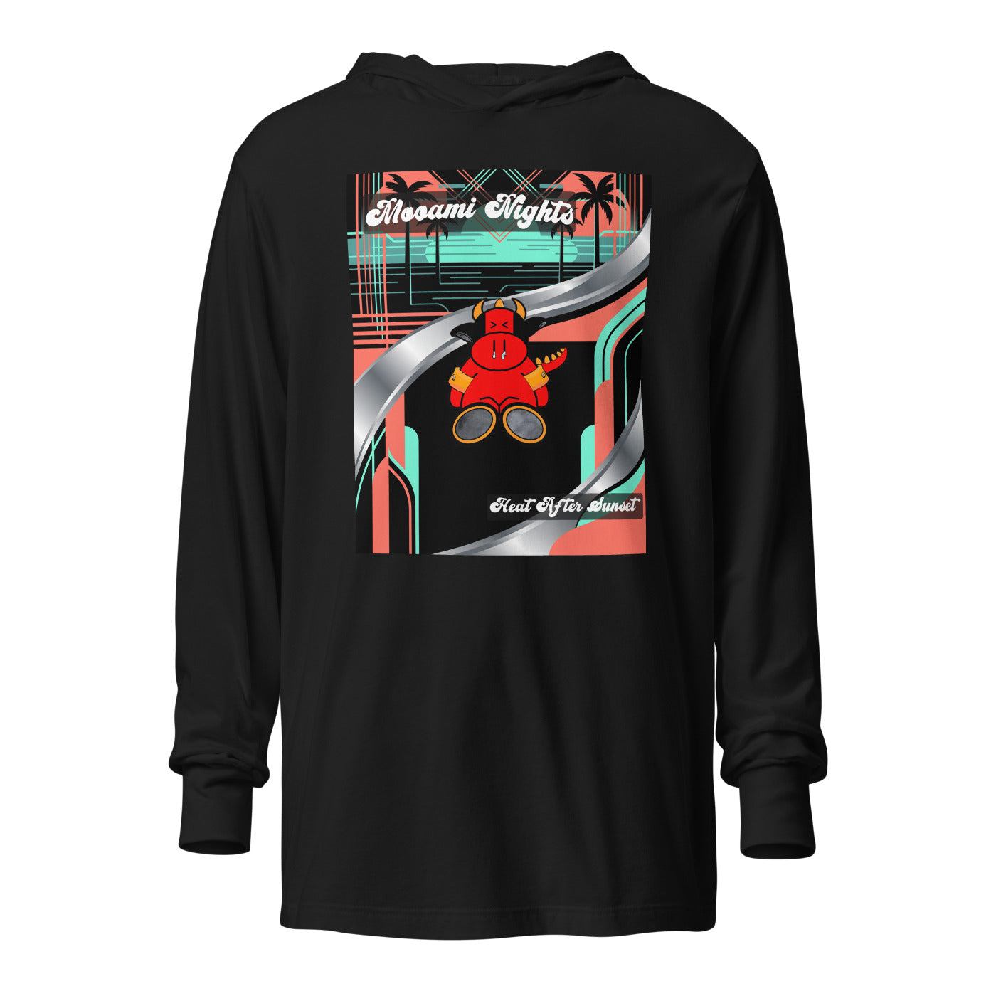 Pocket Cows Unisex Hooded Long Sleeve Tee — Design 272