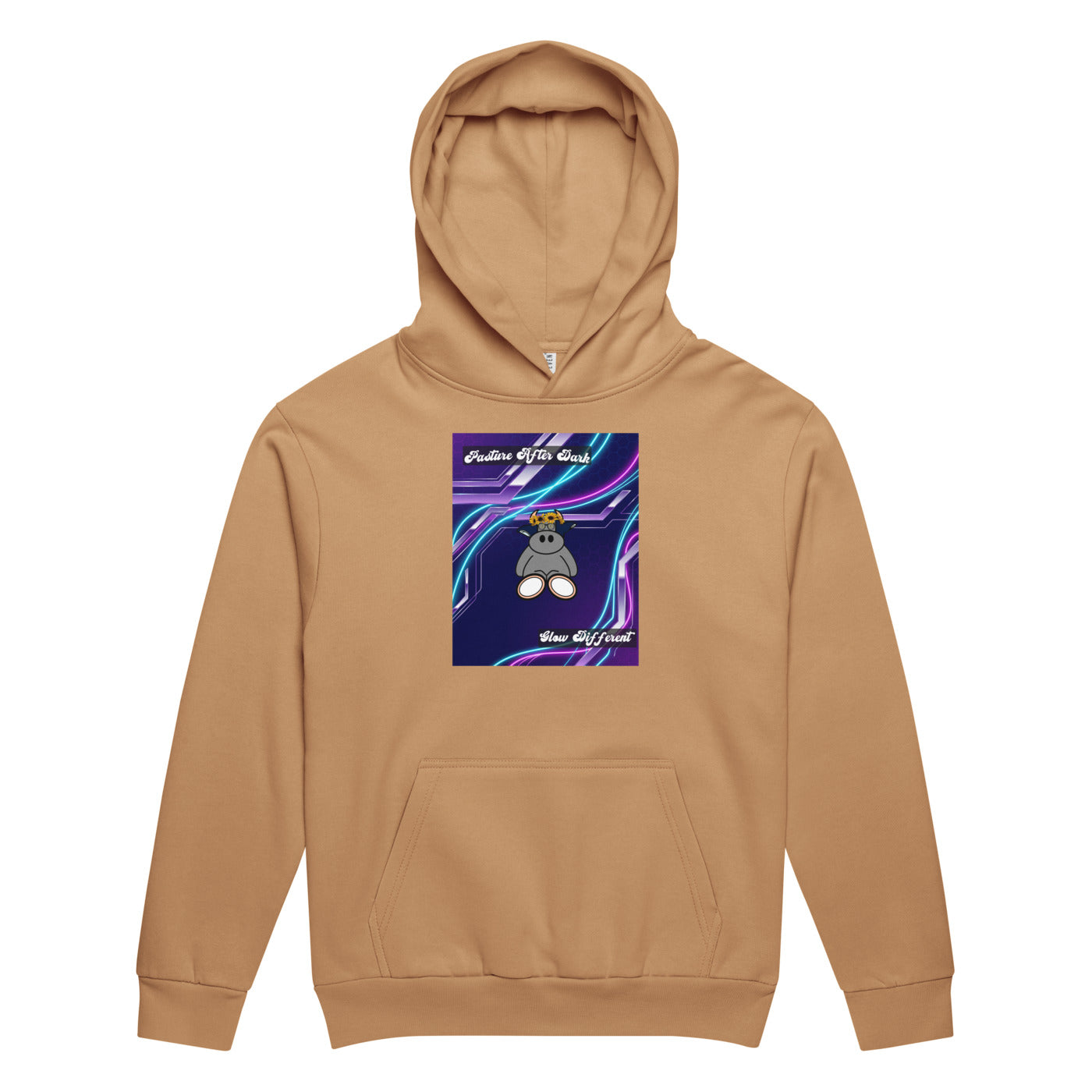 Pocket Cows Unisex Urban Hoodie Garment Dyed — Design 251