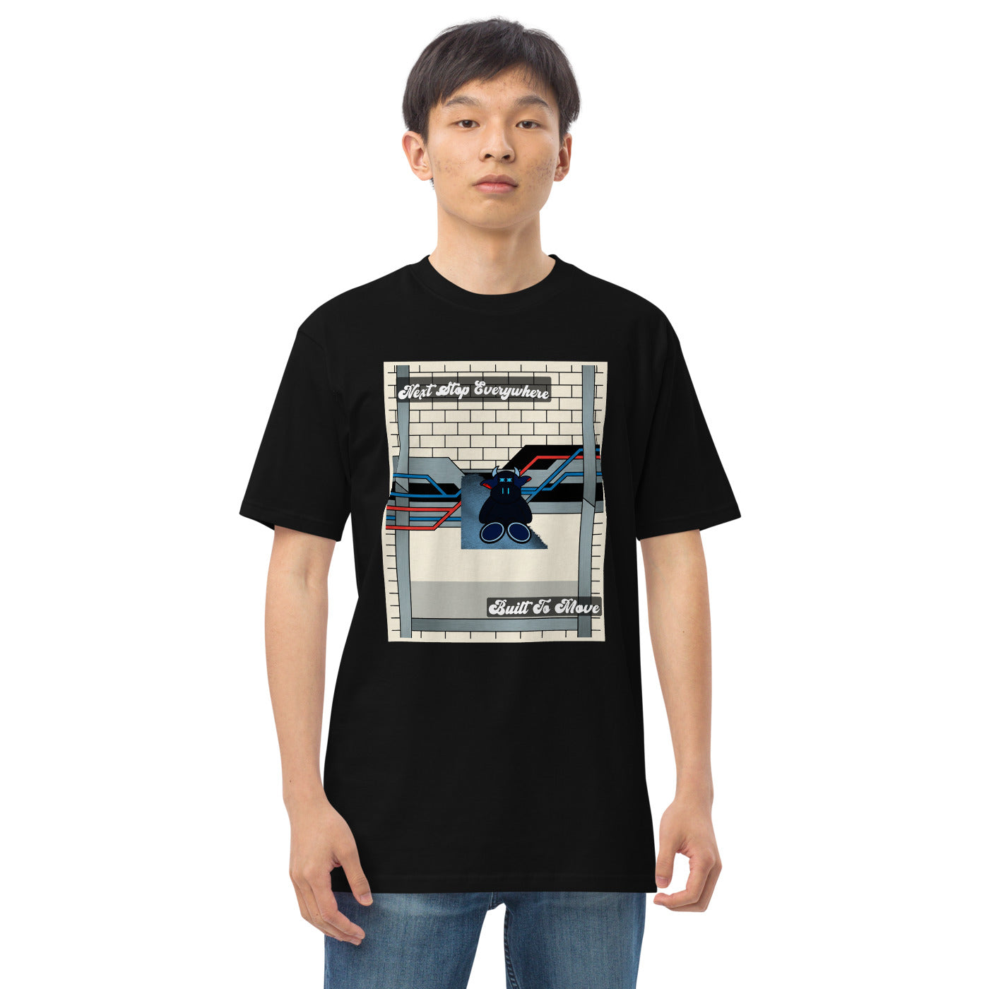 Pocket Cows Heavyweight Tee — Move Different — Design 755