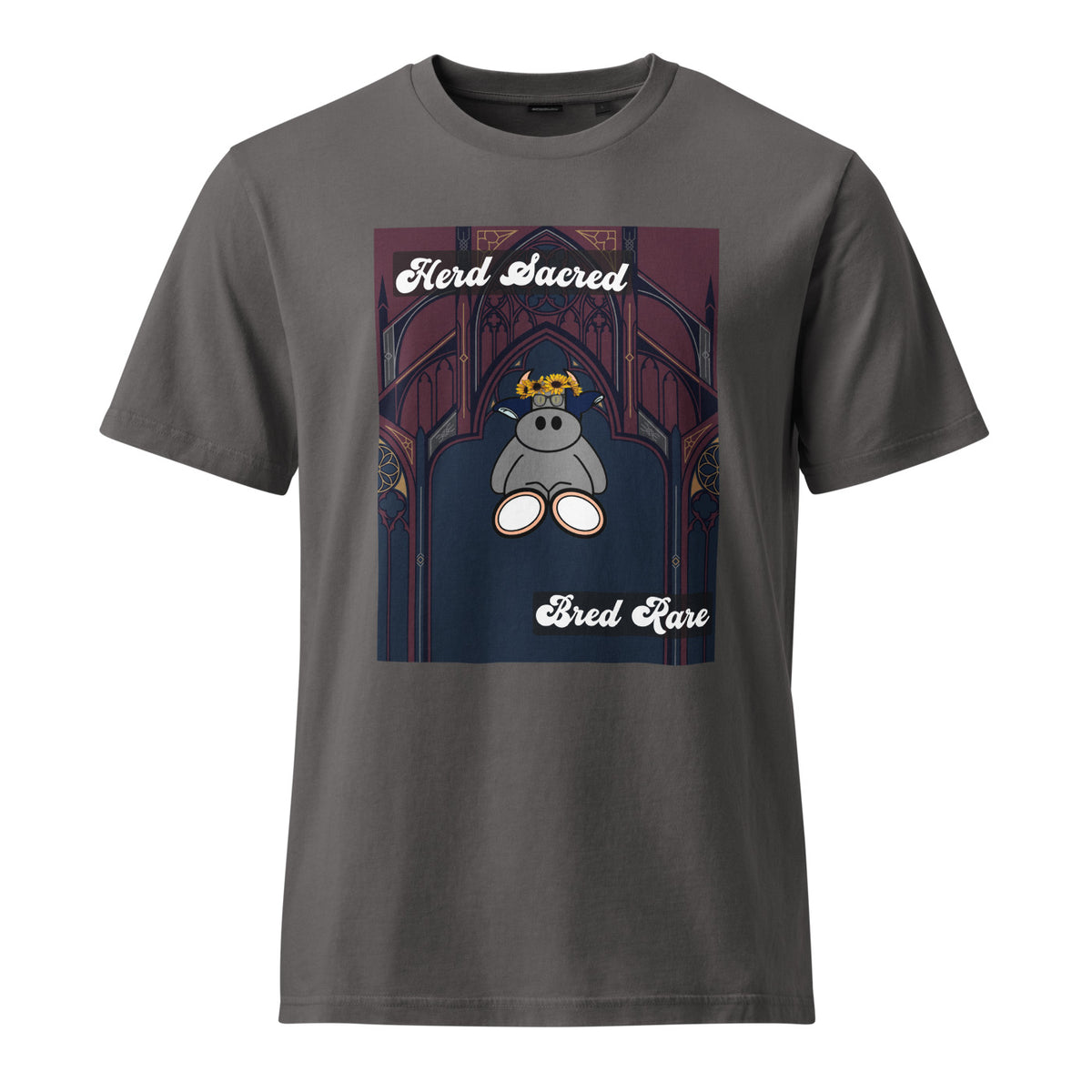 Pocket Cows Unisex Garment Dyed Creator 2.0 Vintage T-Shirt — Design 271