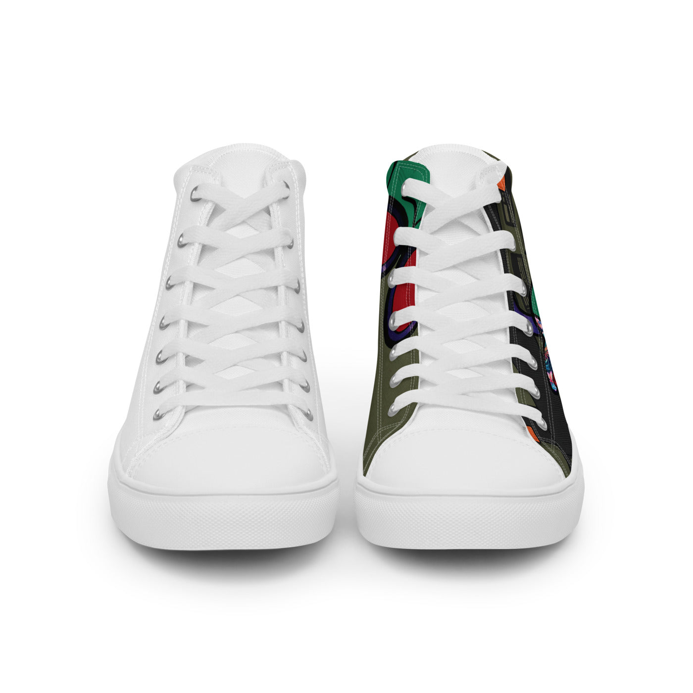 Pocket Cows Men's High Top Canvas Shoes — Built To Roam — Design 735