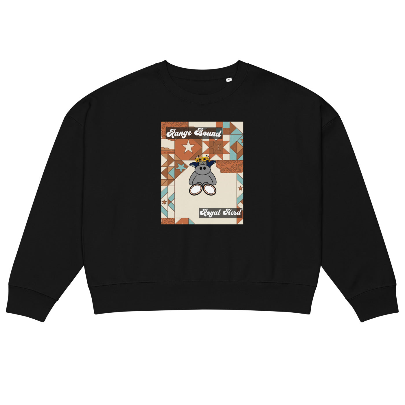 Pocket Cows Women's Organic Crew Neck Stella Alma Sweatshirt — Design 258