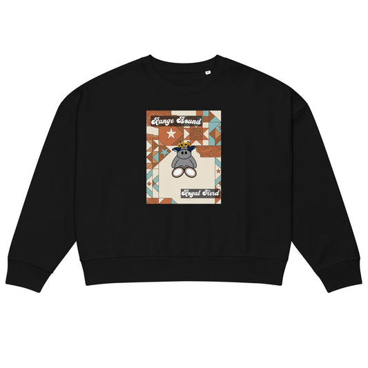 Pocket Cows Women's Organic Crew Neck Stella Alma Sweatshirt — Design 258