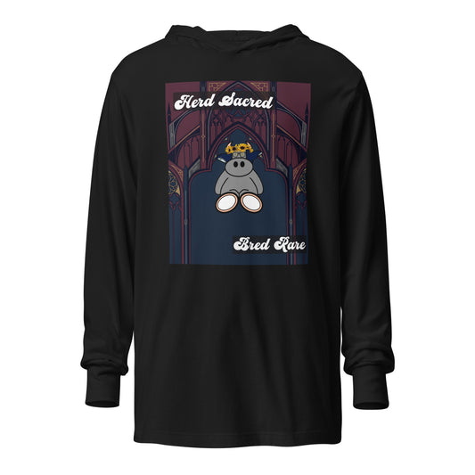 Pocket Cows Unisex Hooded Long Sleeve Tee — Design 271