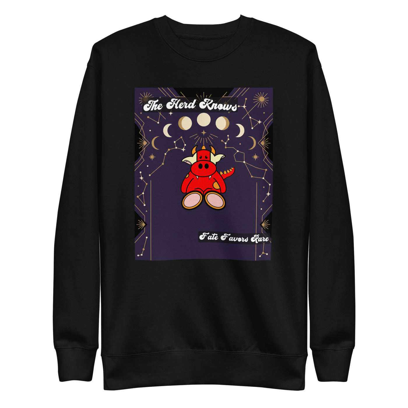 Pocket Cows Crewneck — Written In The Herd — Design 51