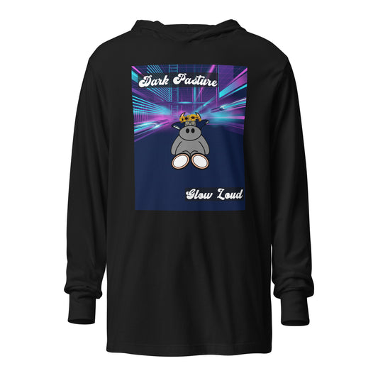 Pocket Cows Unisex Hooded Long Sleeve Tee — Design 255