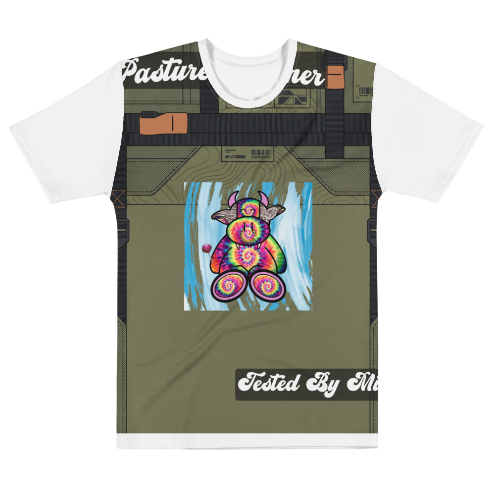 Pocket Cows All-Over Print Men’s Cotton Crew Neck T-Shirt — Built To Roam — Design 720