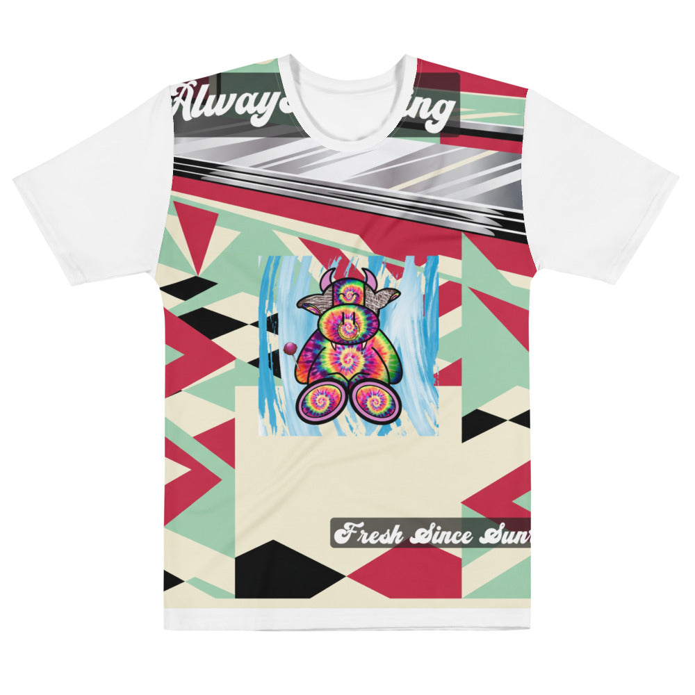 Pocket Cows All-Over Print Men’s Cotton Crew Neck T-Shirt — Always Fresh — Design 716