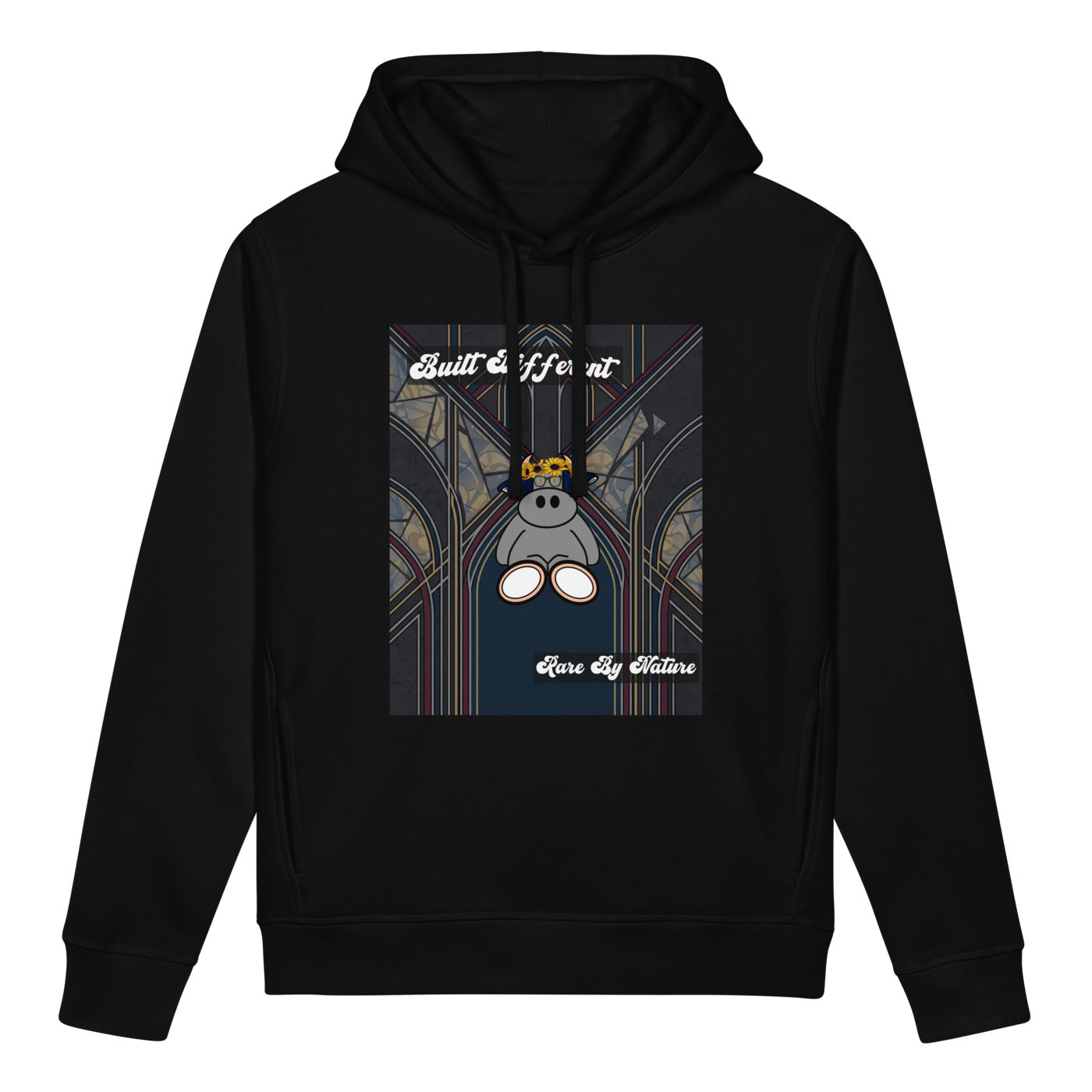 Pocket Cows Unisex Organic Side Pocket Sounder Hoodie — Design 269