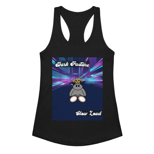 Pocket Cows Women's Ideal Racerback Tank Top — Design 255