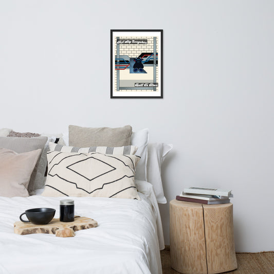 Pocket Cows Enhanced Matte Paper Framed Poster (in) — Move Different — Design 755