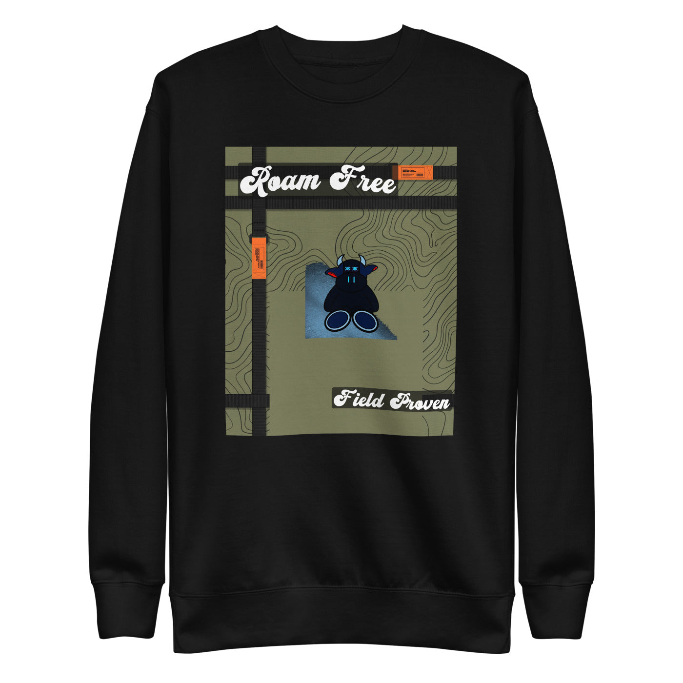 Pocket Cows Crewneck — Built To Roam — Design 763