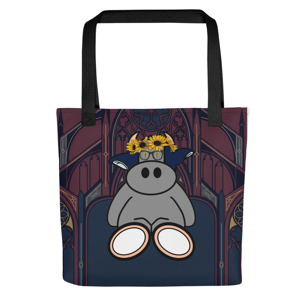 Pocket Cows All-Over Print Tote Bag — Sacred Herd — Design 271