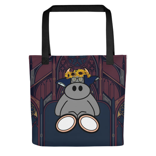 Pocket Cows All-Over Print Tote Bag — Sacred Herd — Design 271
