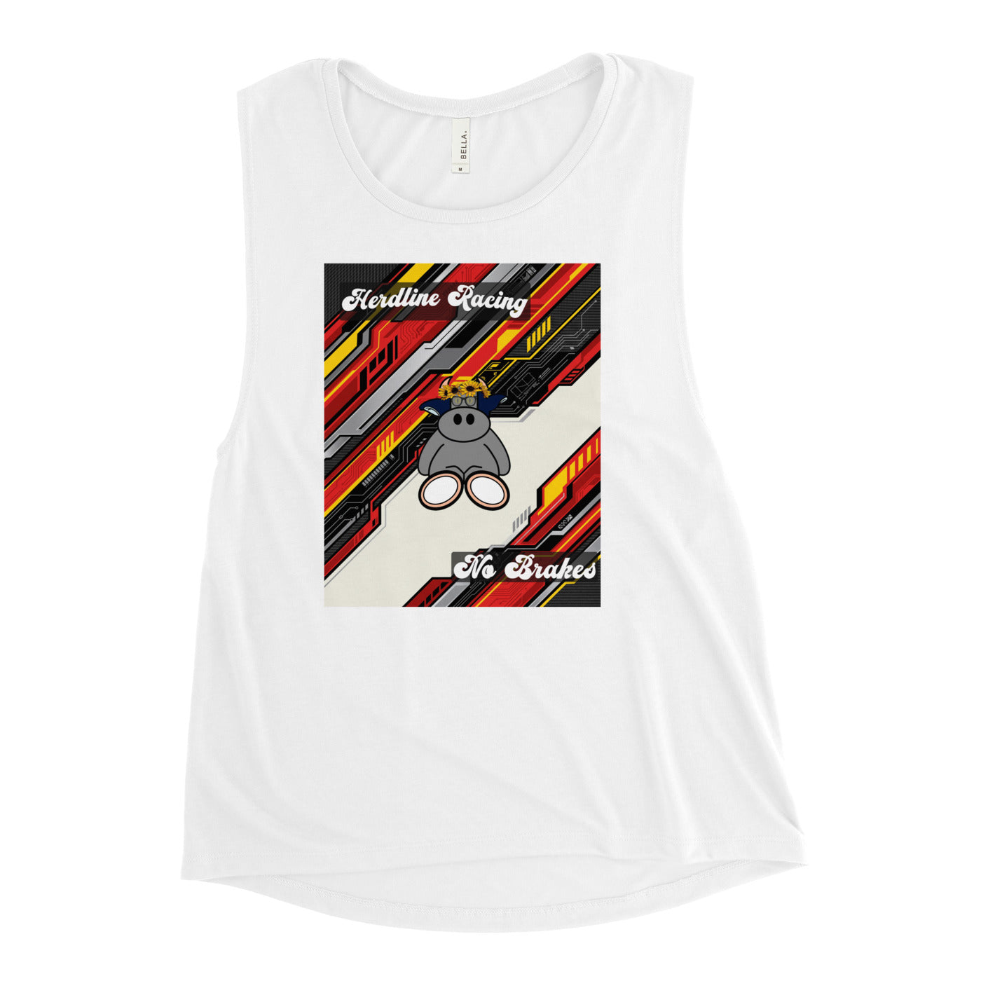 Pocket Cows Women's Muscle Tank — Design 263