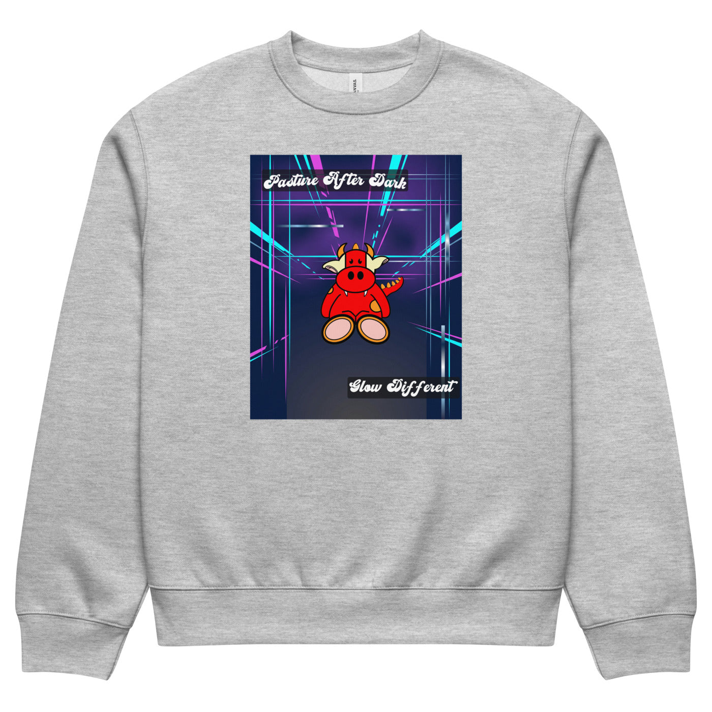 Pocket Cows Unisex Oversized Heavyweight Sweatshirt — Design 273