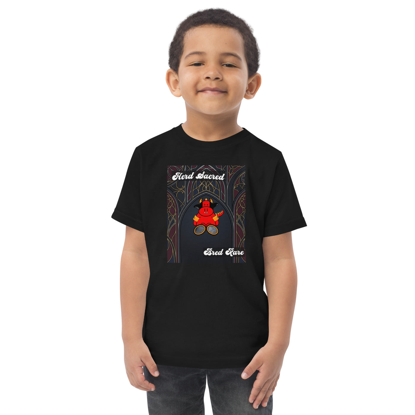 Pocket Cows Toddler Jersey T-Shirt — Design 267