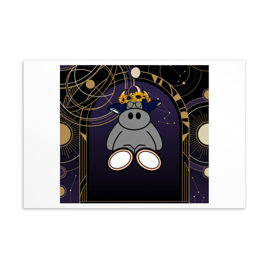 Pocket Cows Standard Postcard — Written In The Herd — Design 323