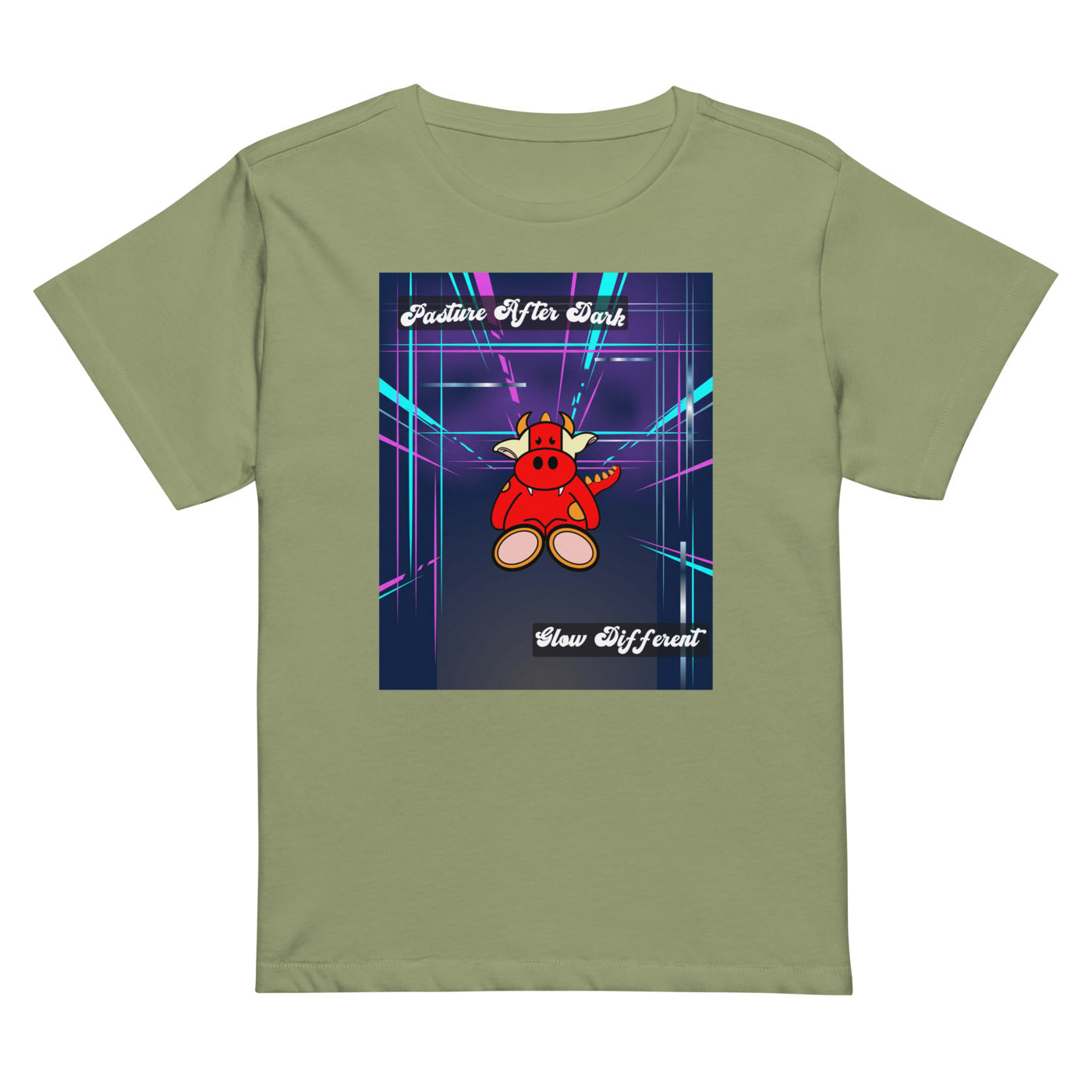 Pocket Cows Women's High-Waisted Tee — Design 273