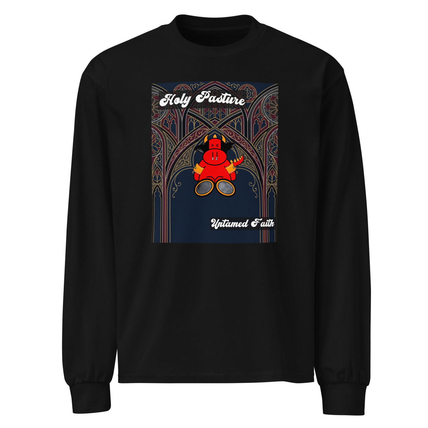 Pocket Cows Unisex Heavyweight Long Sleeve Shirt — Design 270