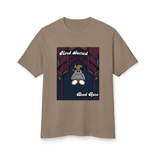 Pocket Cows Unisex Garment-Dyed Heavyweight Cotton Tee — Design 271