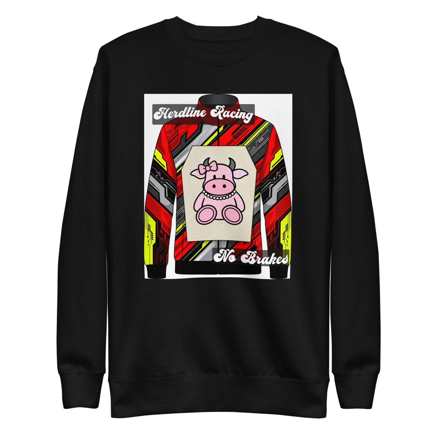 Pocket Cows Crewneck — Full Throttle — Design 16