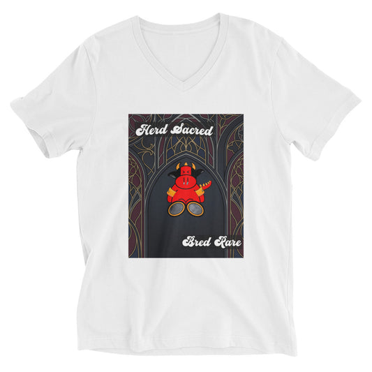 Pocket Cows Unisex V-Neck Tee — Design 267