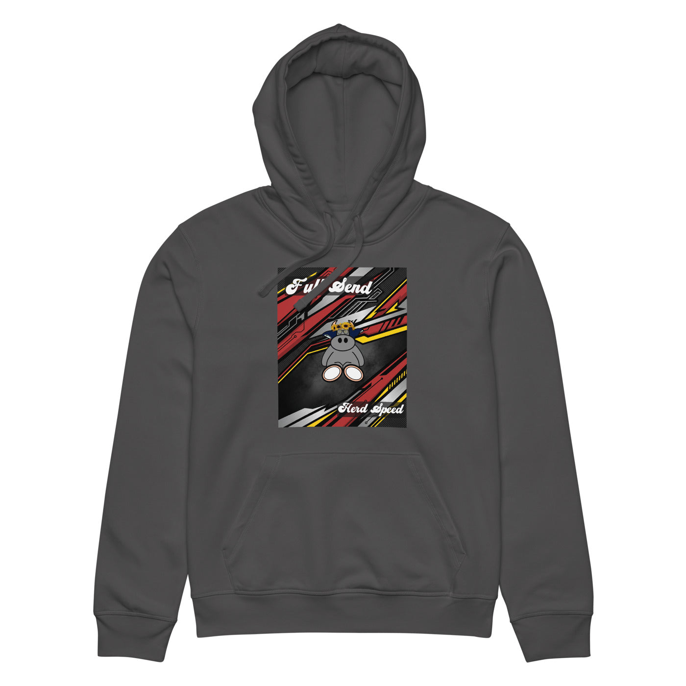 Pocket Cows Unisex Organic Mid-Weight Drummer 2.0 Hoodie — Design 265