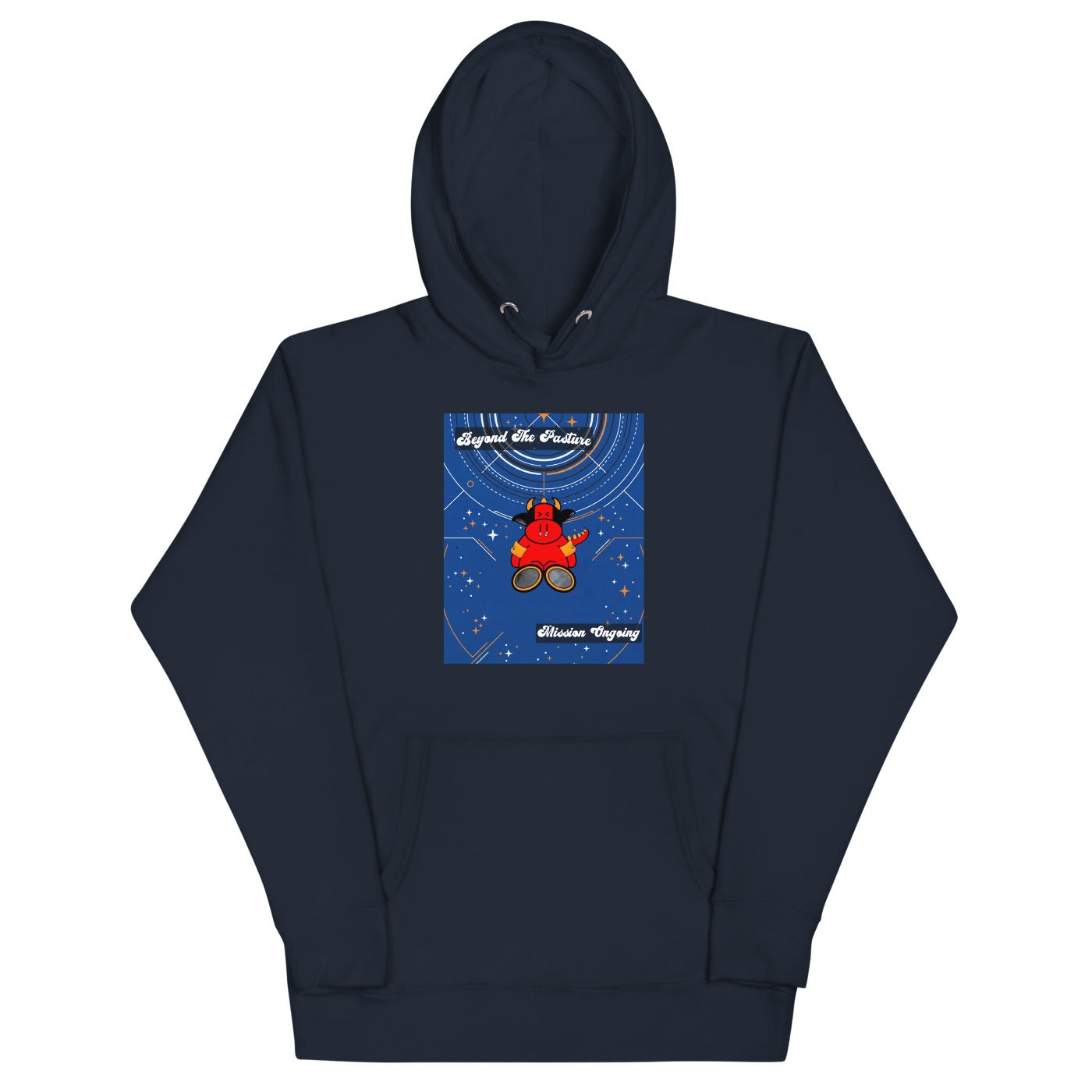 Pocket Cows Hoodie — Orbit The Herd — Design 278