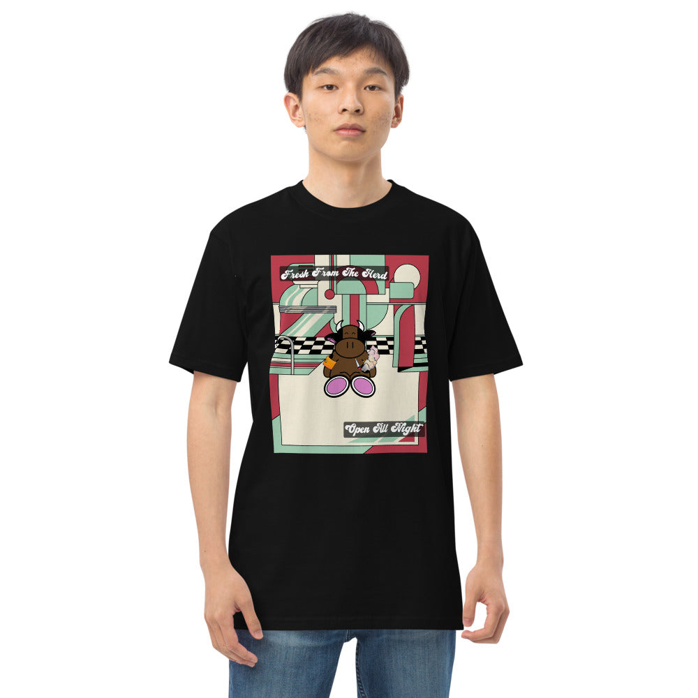 Pocket Cows Heavyweight Tee — Always Fresh — Design 197