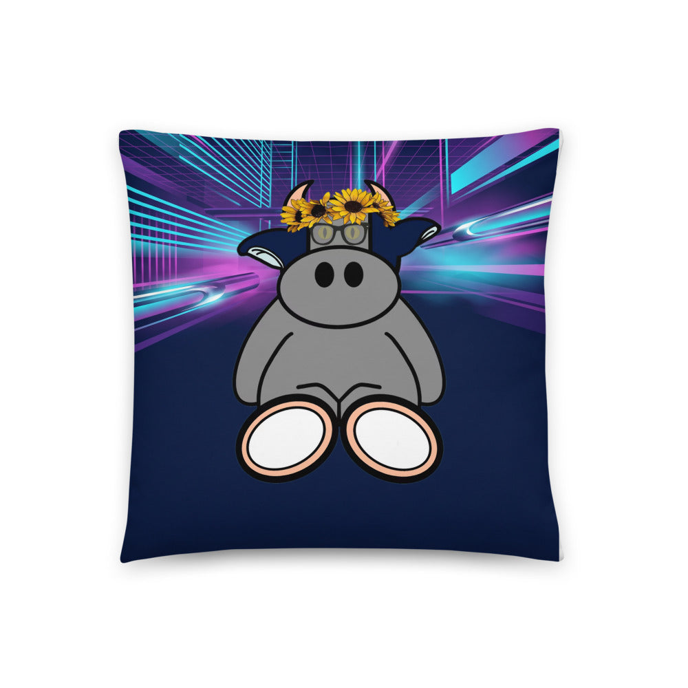 Pocket Cows All-Over Print Pillow — After Hours — Design 255