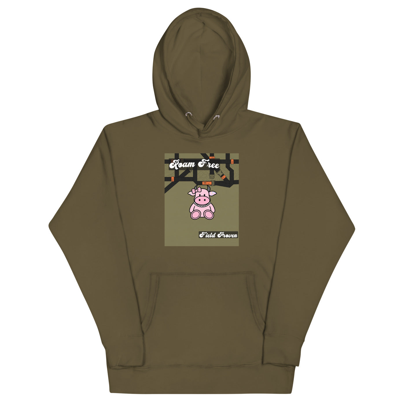 Pocket Cows Hoodie — Built To Roam — Design 848