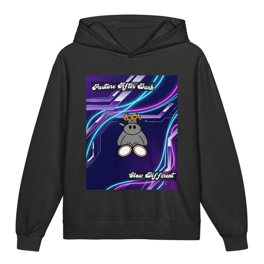 Pocket Cows Youth Garment-Dyed Lightweight Hooded Sweatshirt — Design 251