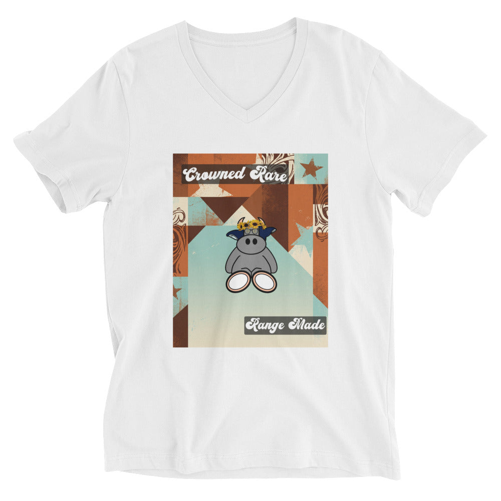 Pocket Cows Unisex V-Neck Tee — Design 260