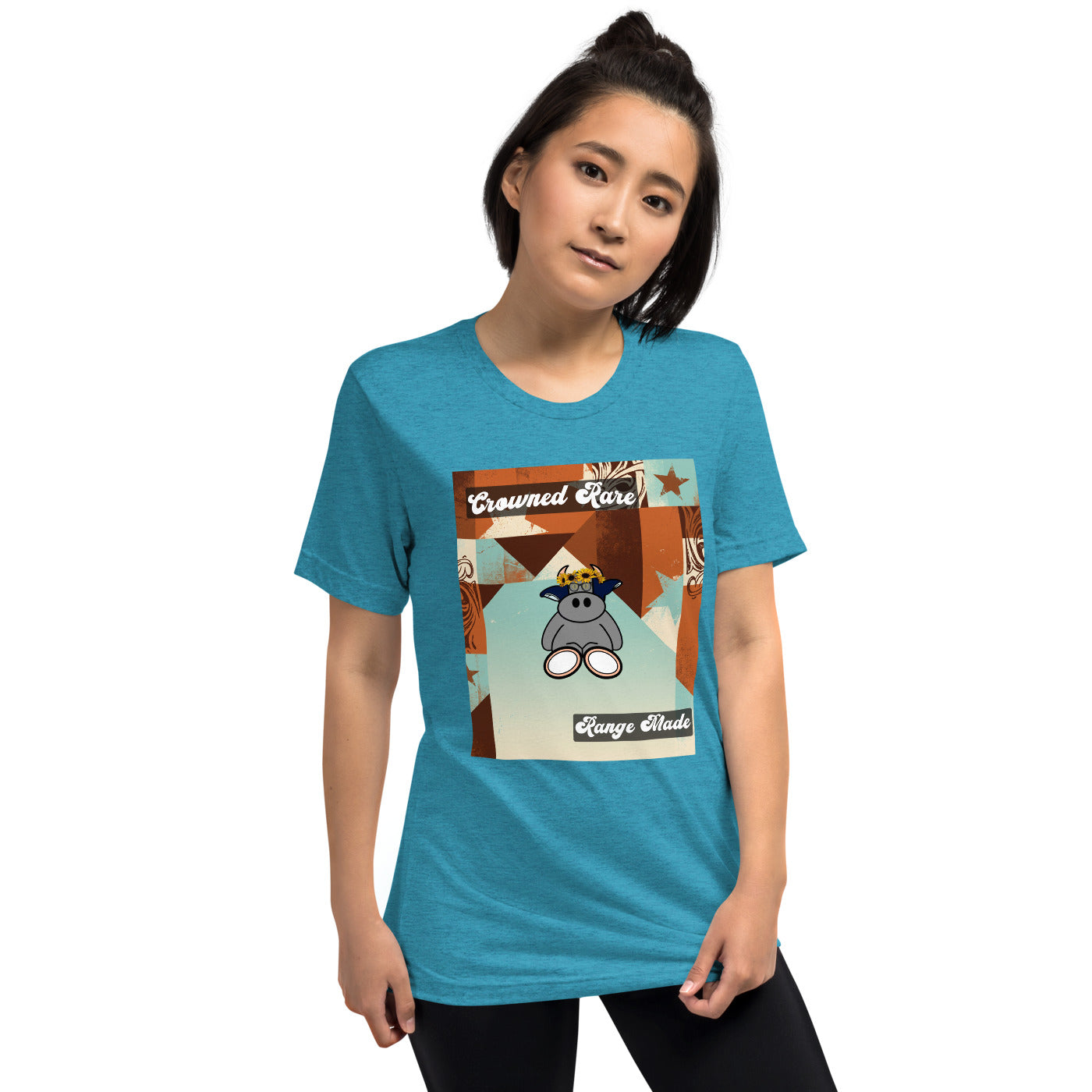 Pocket Cows Unisex Tri-Blend T-Shirt — Design 260