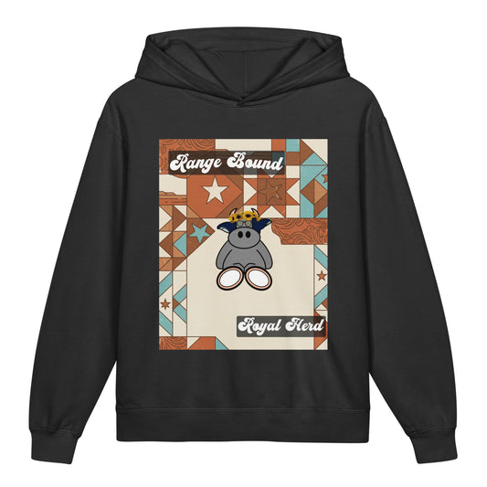 Pocket Cows Youth Garment-Dyed Lightweight Hooded Sweatshirt — Design 258