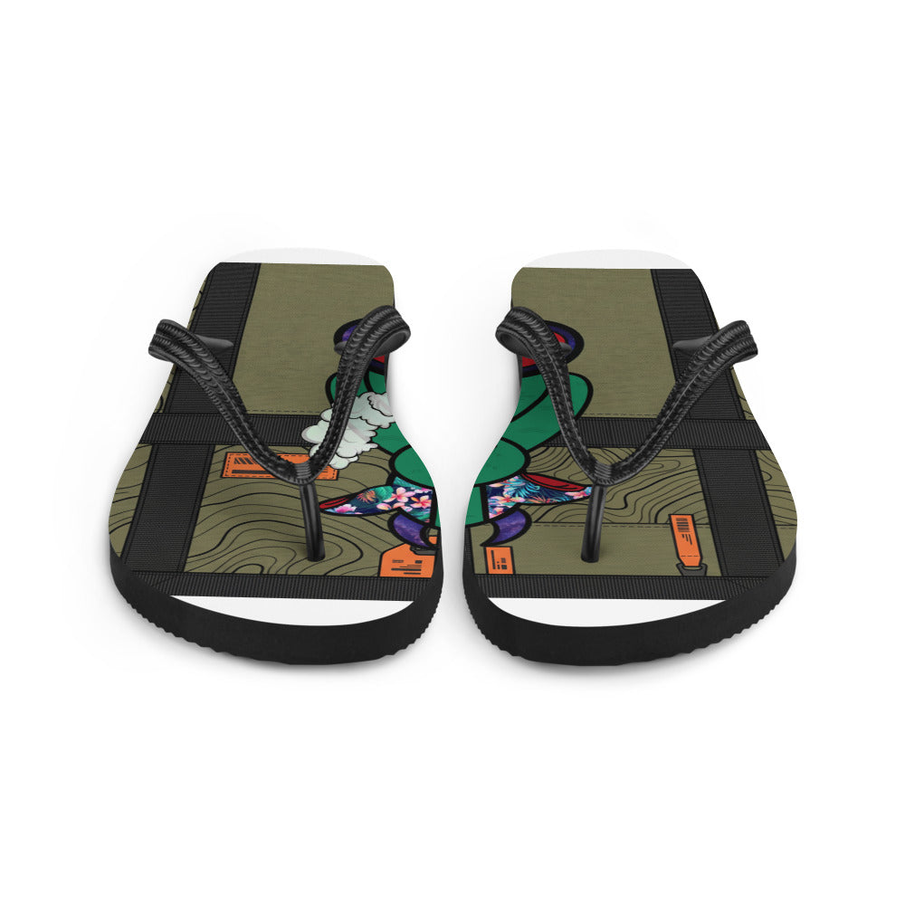 Pocket Cows Sublimation Flip Flops — Built To Roam — Design 737