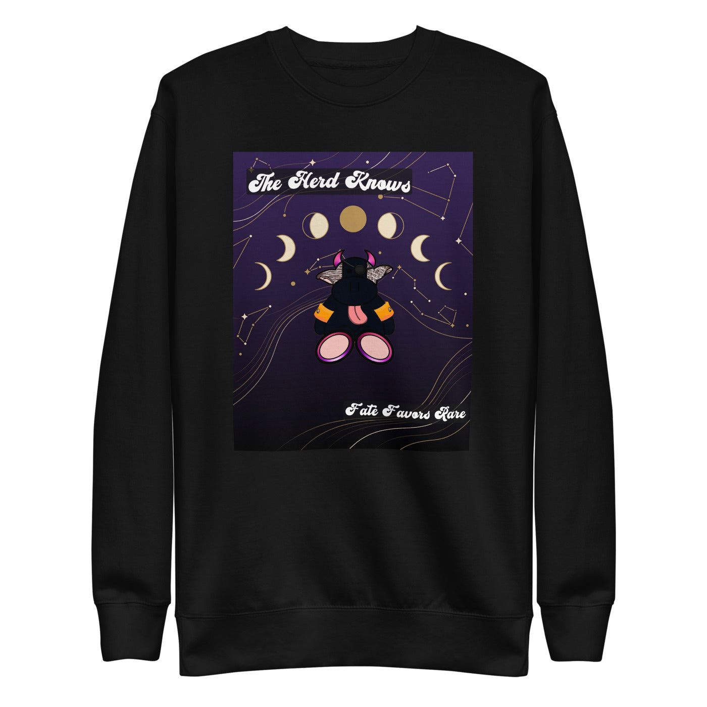 Pocket Cows Crewneck — Written In The Herd — Design 75