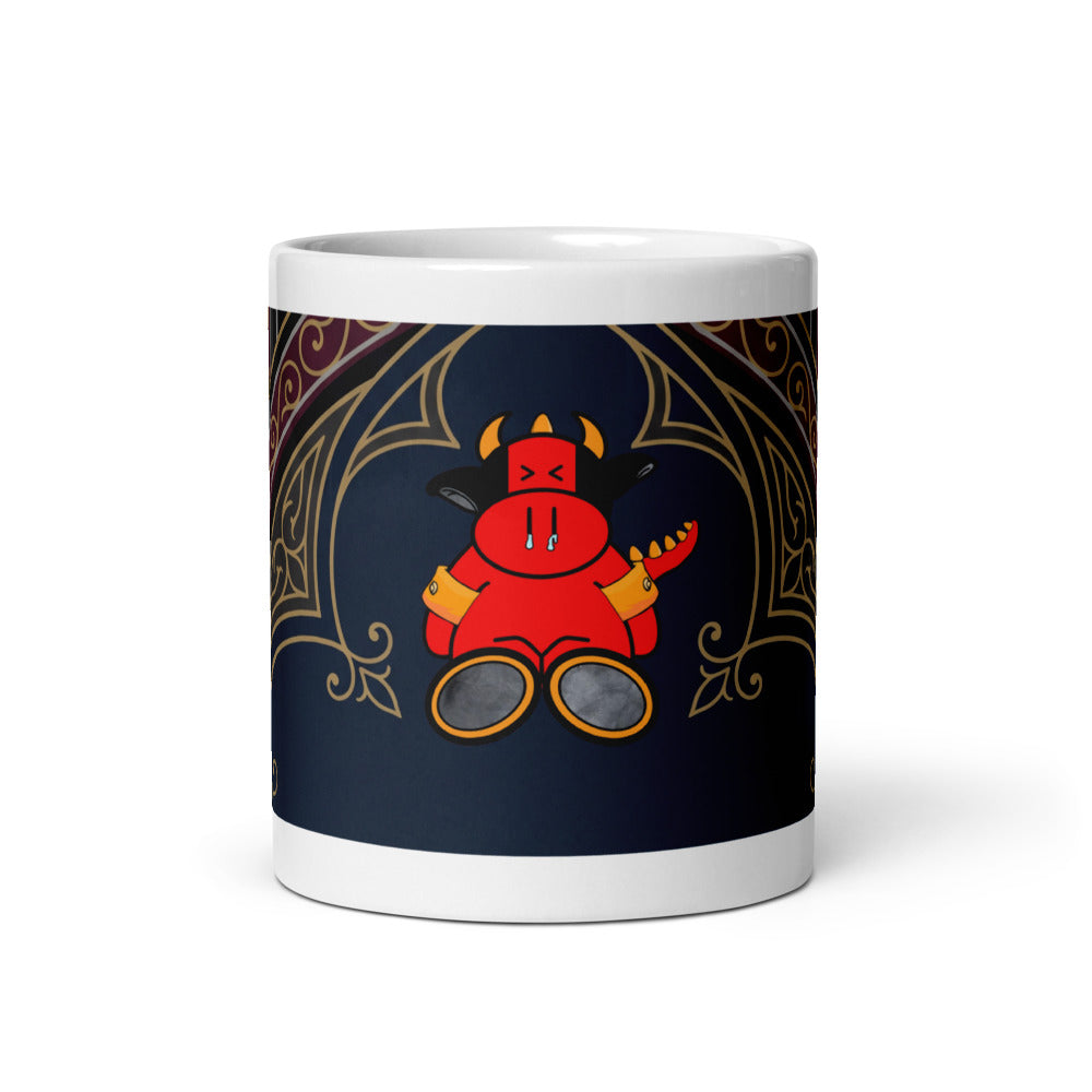 Pocket Cows White Glossy Mug — Sacred Herd — Design 270
