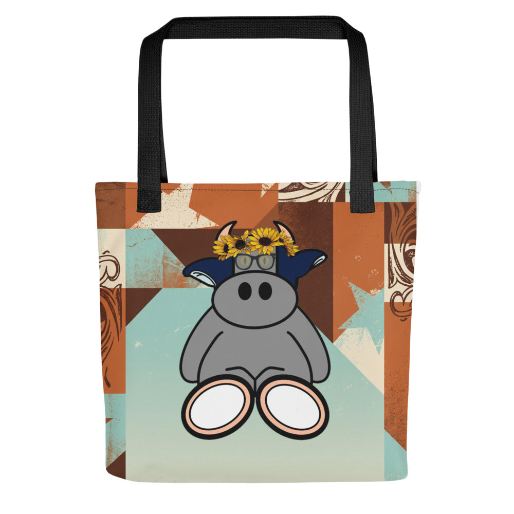 Pocket Cows All-Over Print Tote Bag — Range Royalty — Design 260