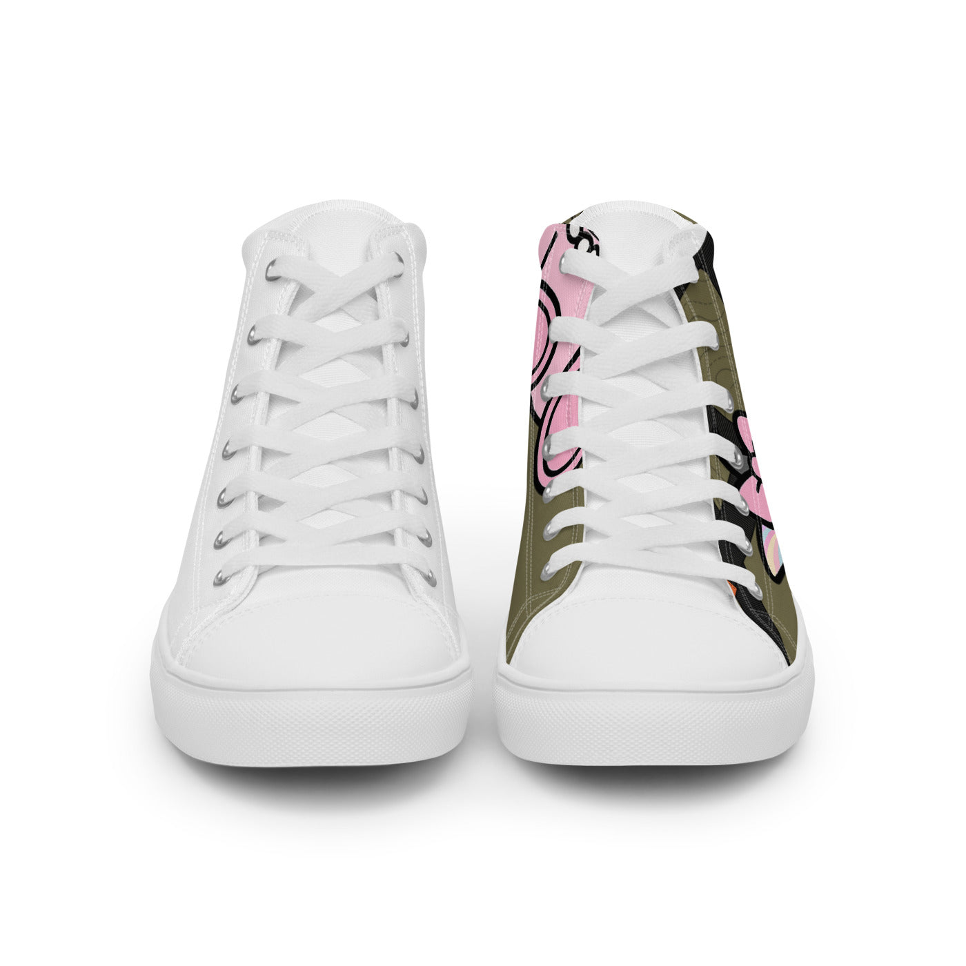 Pocket Cows Men's High Top Canvas Shoes — Built To Roam — Design 848