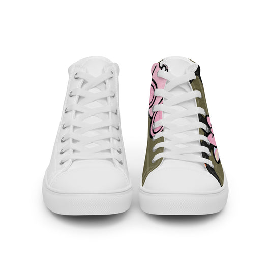 Pocket Cows Men's High Top Canvas Shoes — Built To Roam — Design 848