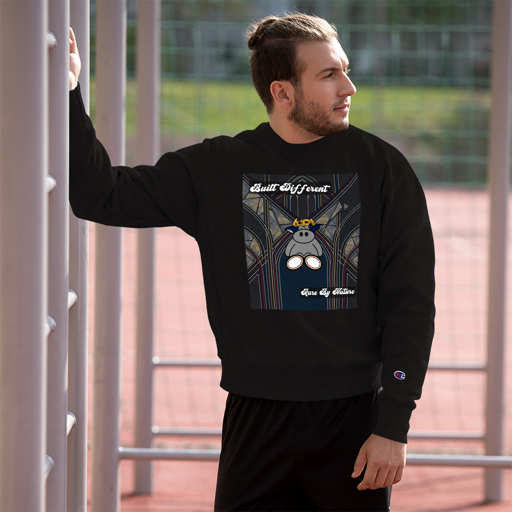Pocket Cows Men’s Crewneck Sweatshirt — Design 269