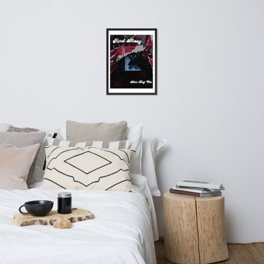 Pocket Cows Enhanced Matte Paper Framed Poster (in) — No Bull Left — Design 743