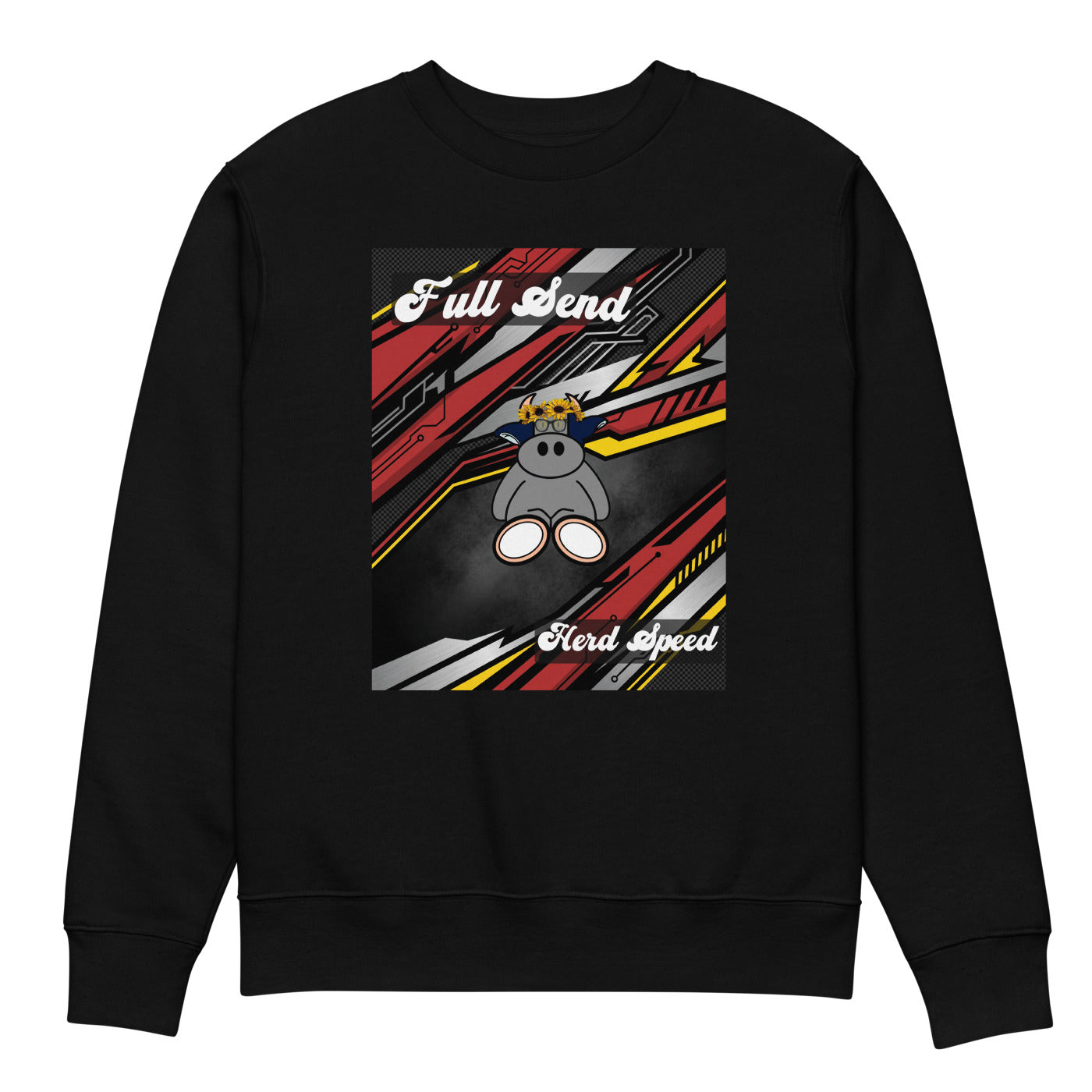 Pocket Cows Unisex Organic Changer 2.0 Sweatshirt — Design 265
