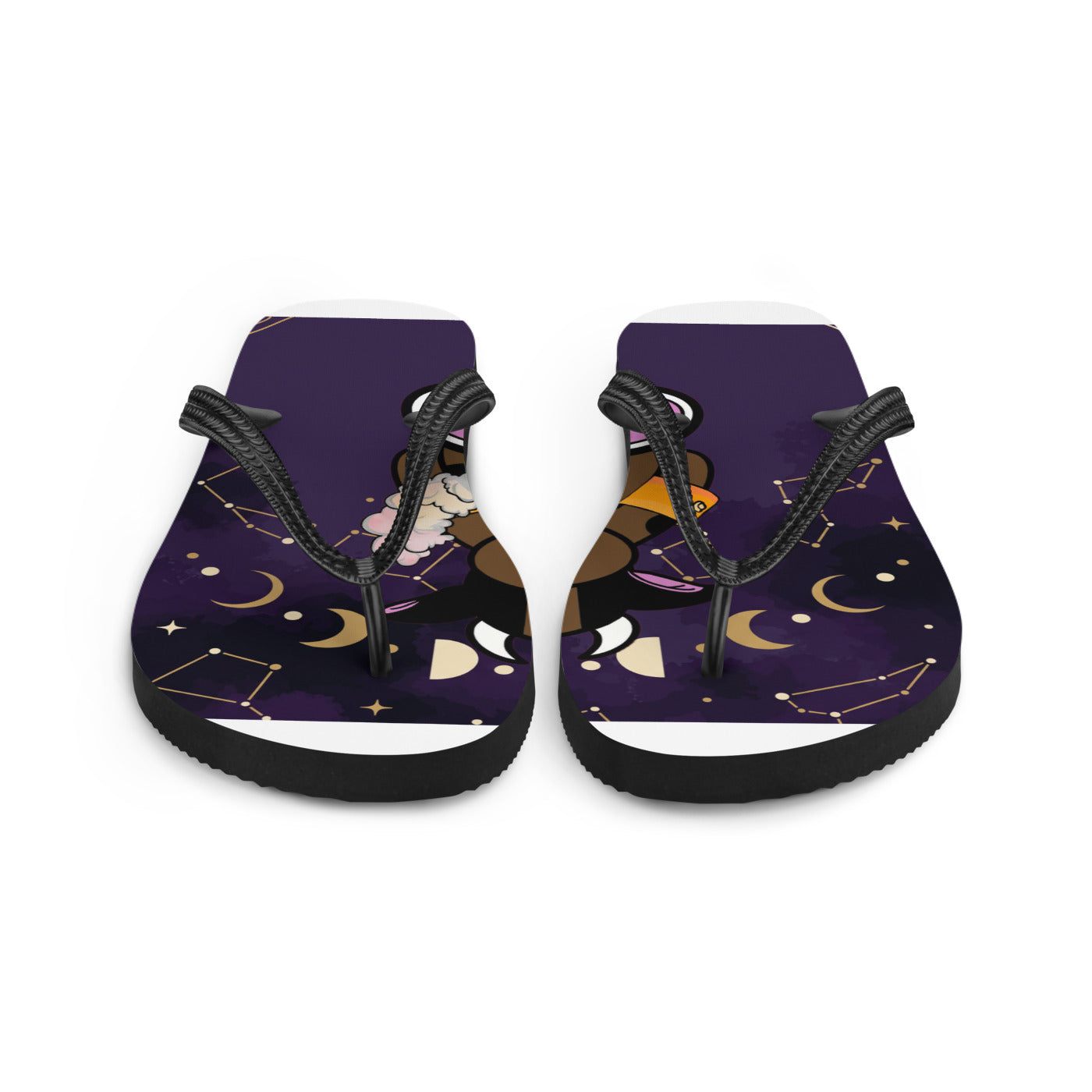 Pocket Cows Sublimation Flip Flops — Written In The Herd — Design 767