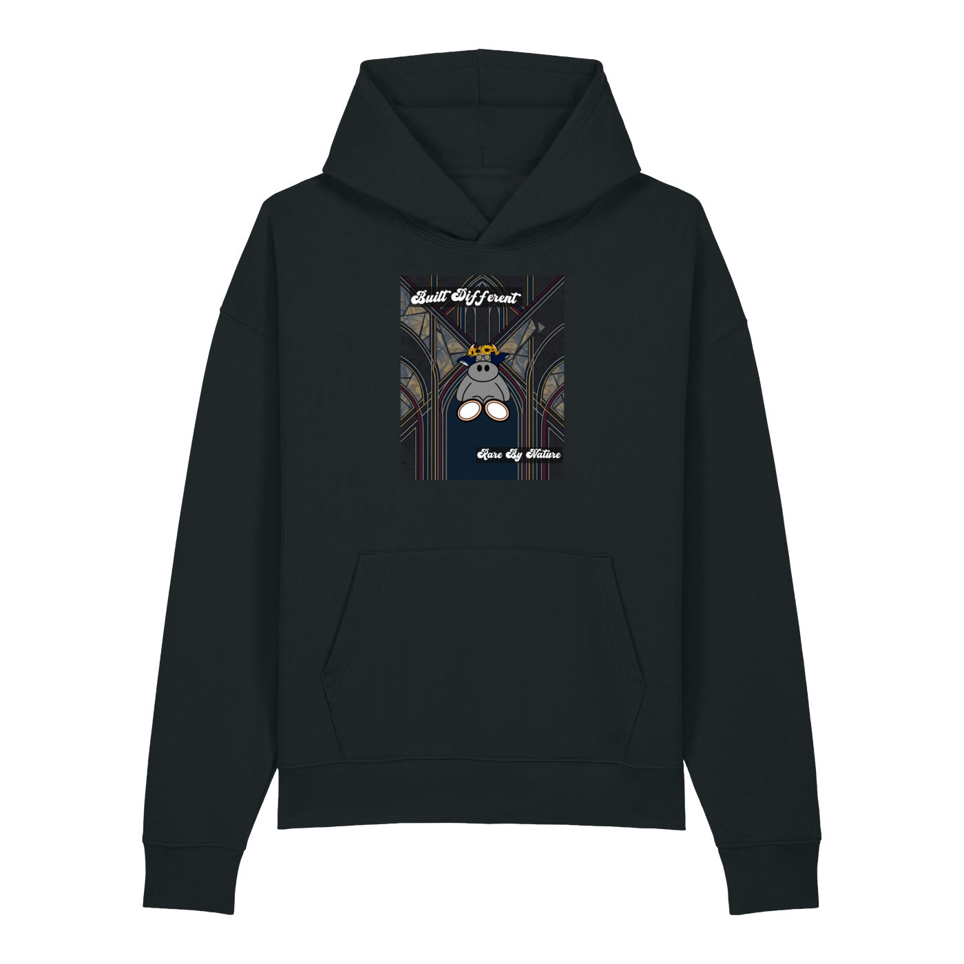 Pocket Cows Unisex Relaxed Mid-Weight Chaser Hooded Sweatshirt — Design 269