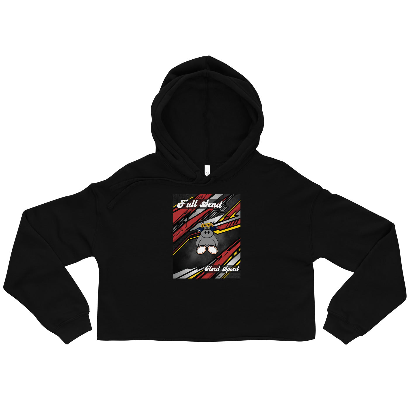 Pocket Cows Women's Cropped Hoodie — Design 265