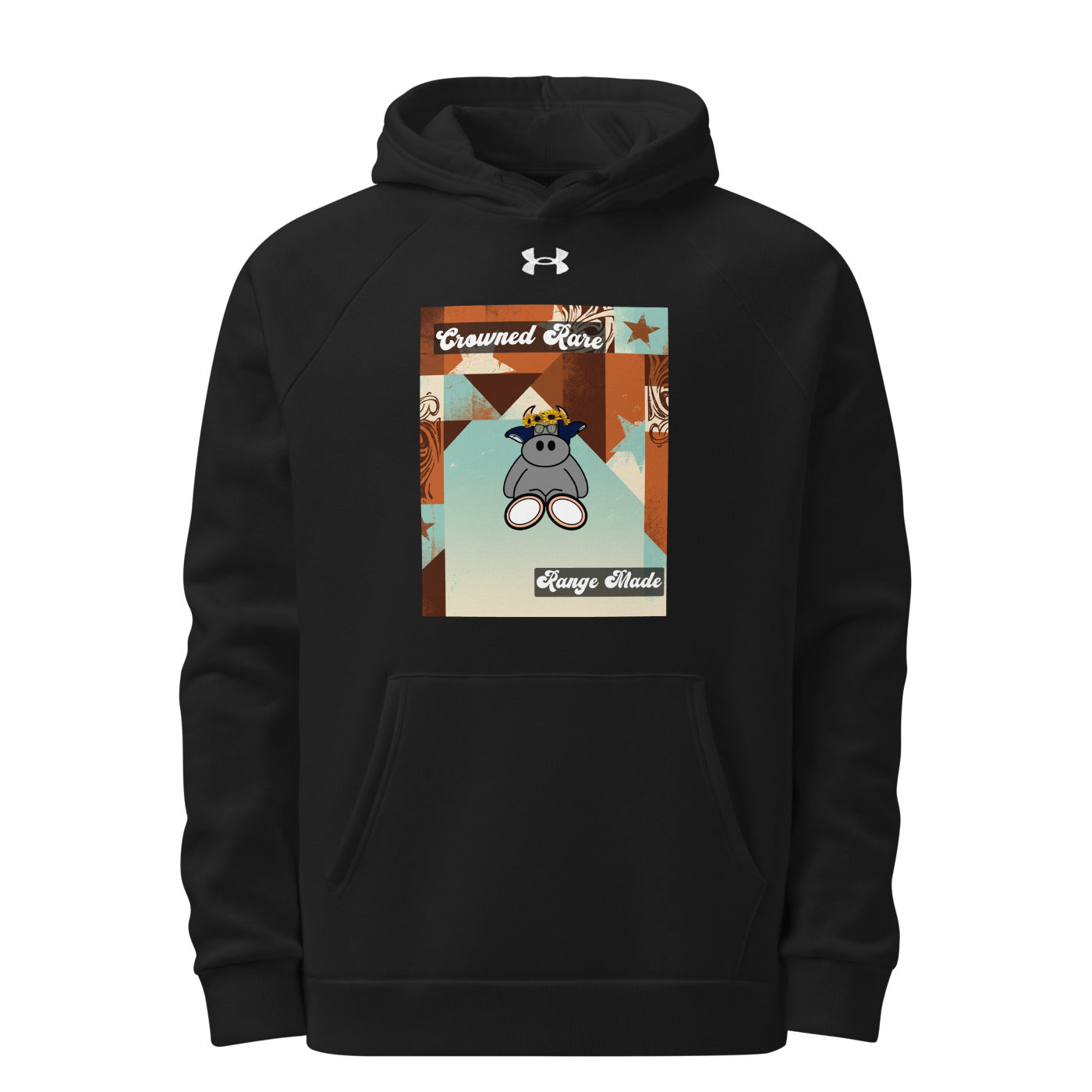 Pocket Cows Men’s Under Armour Rival Fleece Hoodie — Design 260