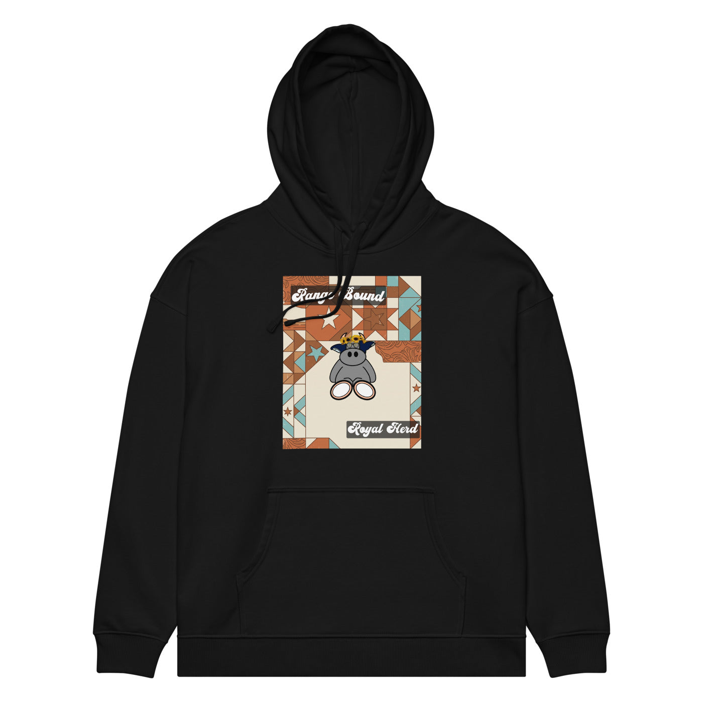 Pocket Cows Unisex Organic Relaxed Slammer 2.0 Hoodie — Design 258
